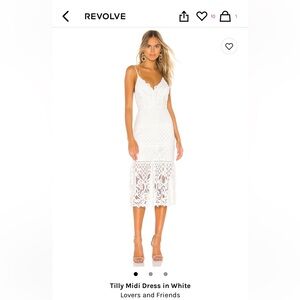 Lovers & Friends White Midi Dress - Revolve